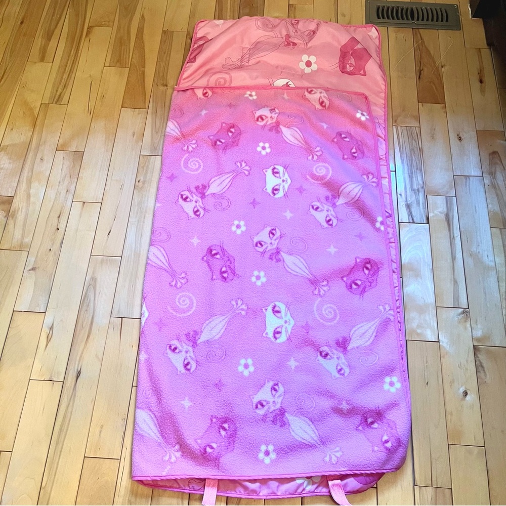 Nap Mat Blanket-Pink Cats-51”x24”